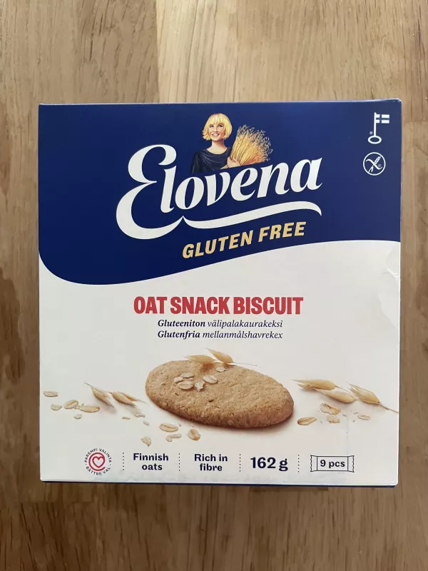 Elovena Gluten Free Oat Snack Biscuit / Ciastka owsiane bezglutenowe | 162g