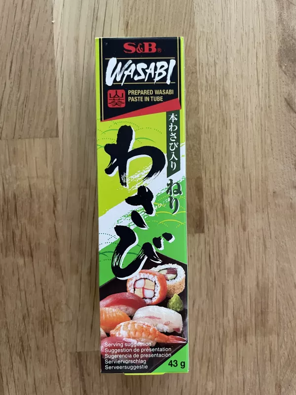 S&B Wasabi Prepared Wasabi Paste in Tube / Pasta wasabi | 43g