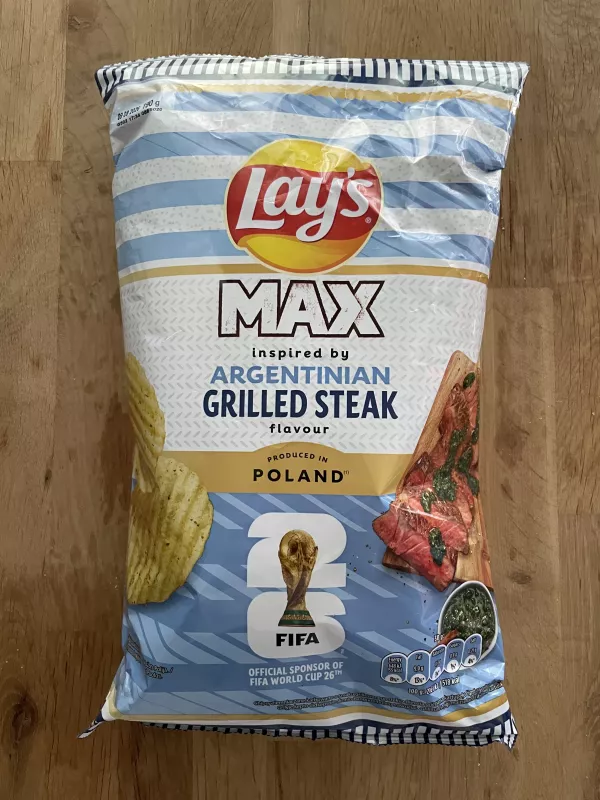 Lay’s Max Karbowane Argentinian Grilled Steak Flavour FIFA World Cup 26 | 190g
