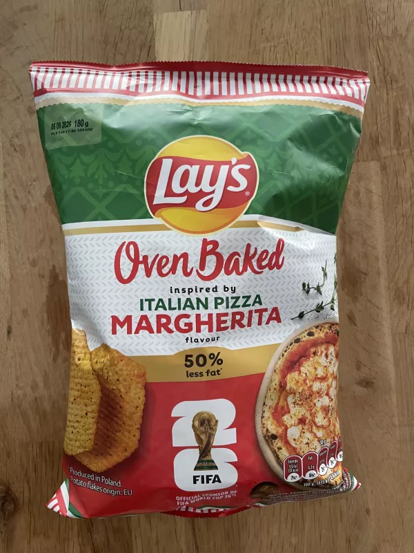 Lay’s Oven Baked Italian Pizza Margherita Flavour FIFA World Cup 26 | 180g